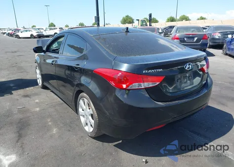 2013 Hyundai Elantra Limited from USA, damaged, VIN KMHDH4AE2DU765202